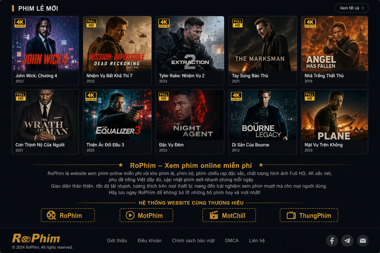 RoPhim - Phim lẻ mới cập nhật liên tục HD 4K Vietsub miễn phí